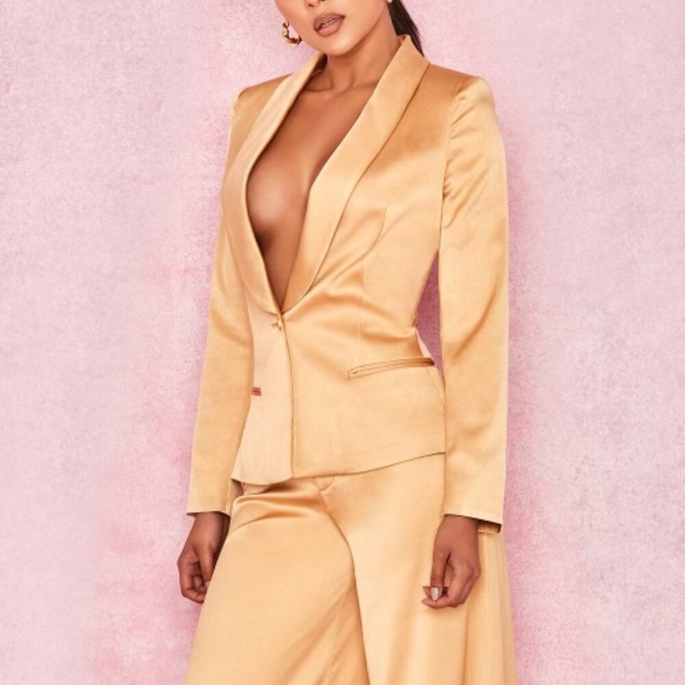 House of CB London Golden Pant Suit